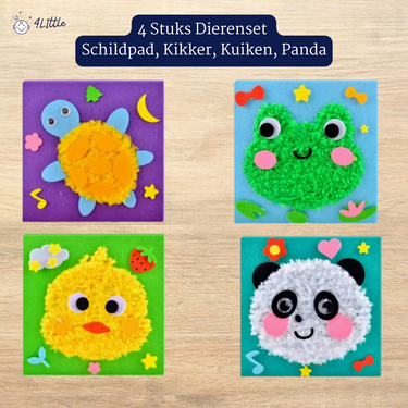 Creatieve NaaiKit | 5 Schattige Dieren, Kindvriendelijk 3+ – Stimuleer Creativiteit en Motoriek 1